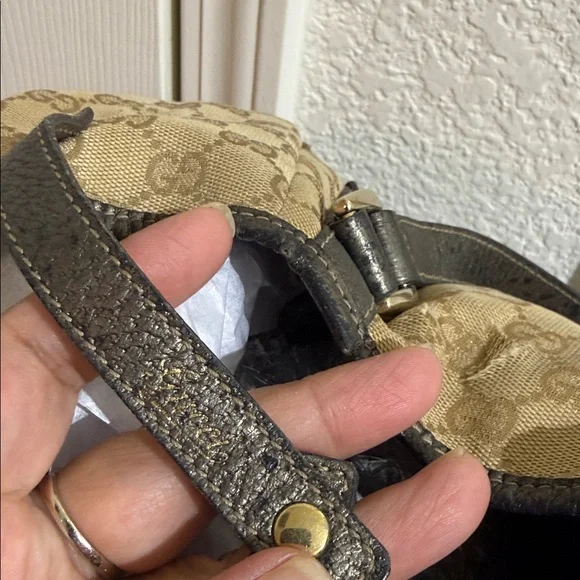 Gucci Beige and Dark Brown Shoulder Bag